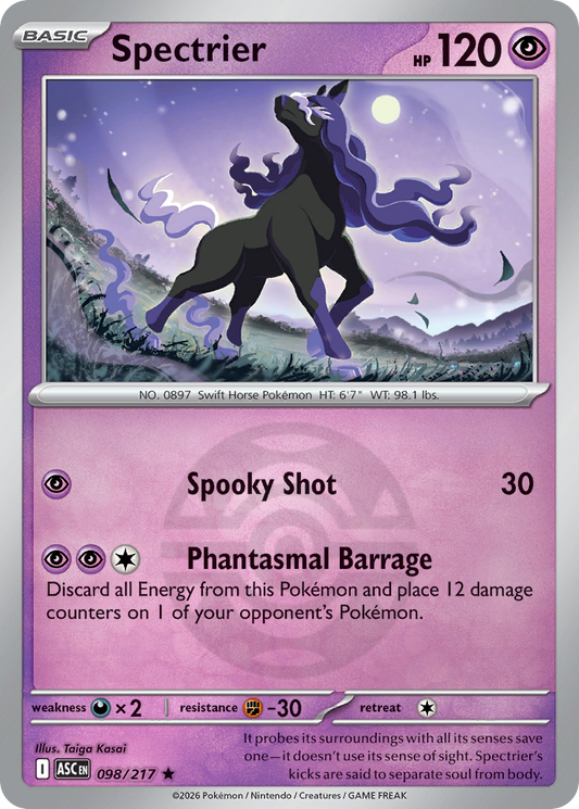 Spectrier Reverse 098/217 Ascended Heroes Pokémon Card