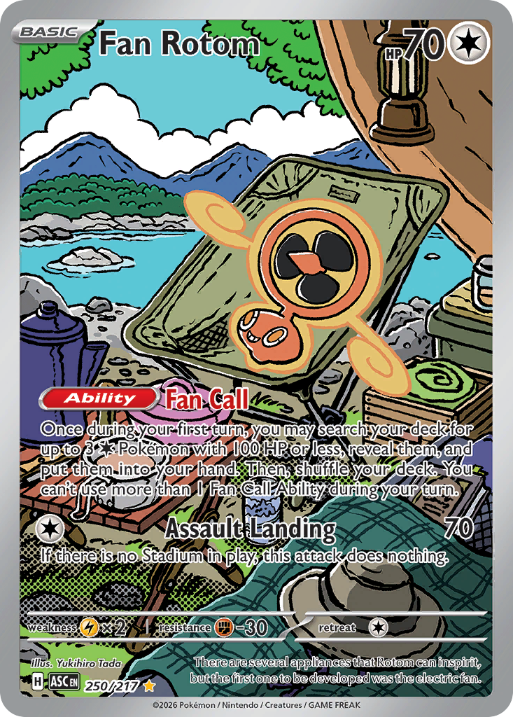 Fan Rotom Holofoil 250/217 Ascended Heroes Pokémon Card