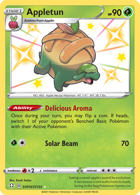Appletun Holo 014/122 Shining Fates Shiny Vault Pokémon Card