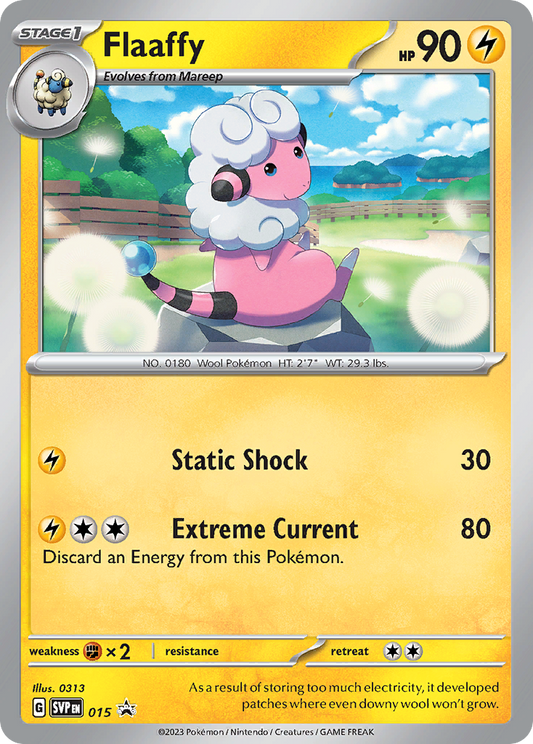 Flaaffy Normal 015/225 SVP Black Star Promos Pokémon Card