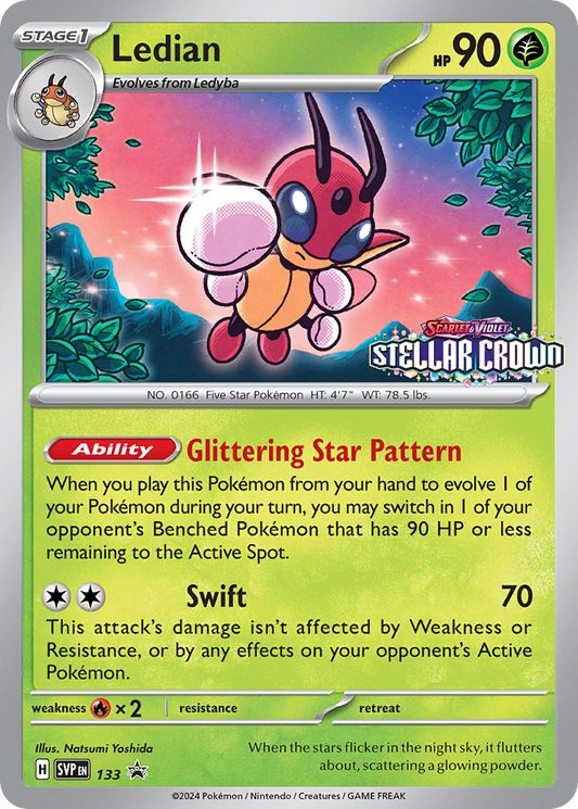 Ledian Holo 133/225 SVP Black Star Promos Pokémon Card