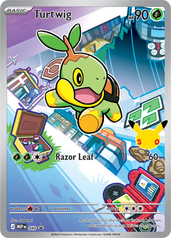 Turtwig Holo 040/0 MEP Black Star Promos Pokémon Card