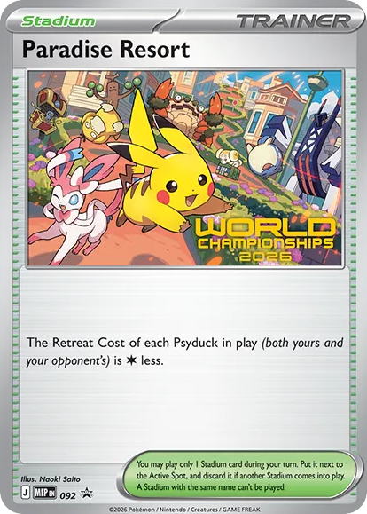 Paradise Resort Holofoil 092/0 MEP Black Star Promos Pokémon Card