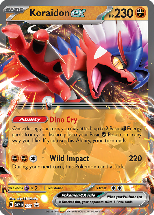 Koraidon ex Holo 029/225 SVP Black Star Promos Pokémon Card