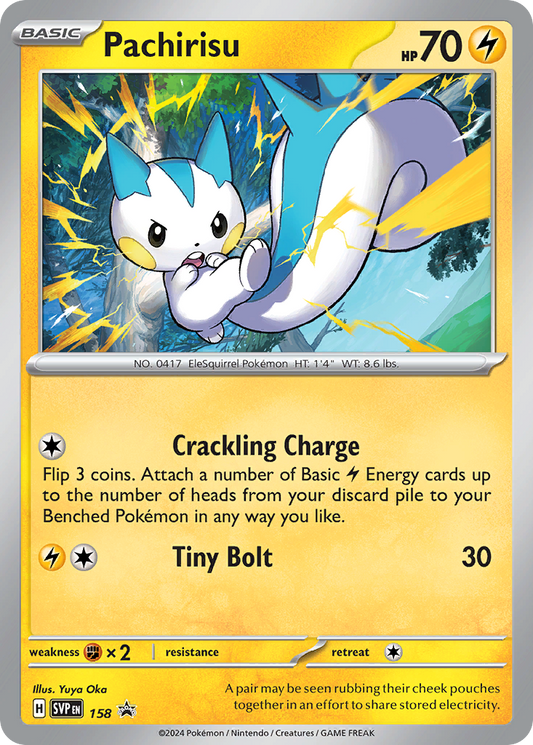 Pachirisu Holo 158/225 SVP Black Star Promos Pokémon Card