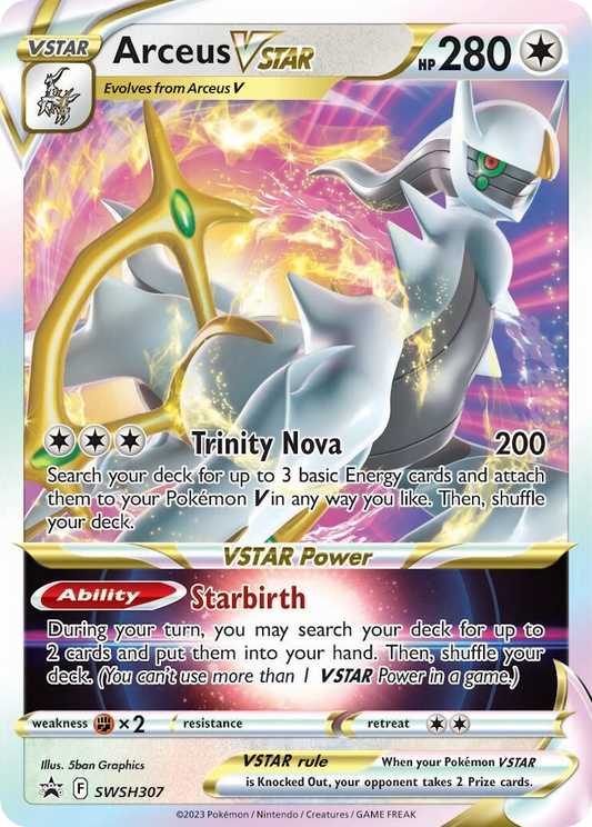 Arceus VSTAR Holo WH307/307 SWSH Black Star Promos Pokémon Card