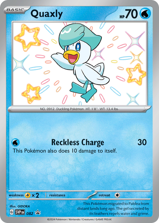 Quaxly Holo 082/225 SVP Black Star Promos Pokémon Card