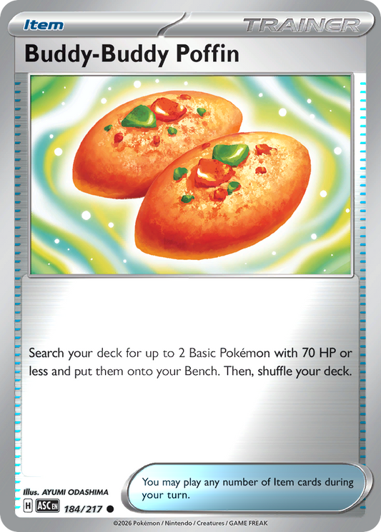 Buddy-Buddy Poffin Reverse 184/217 Ascended Heroes Pokémon Card