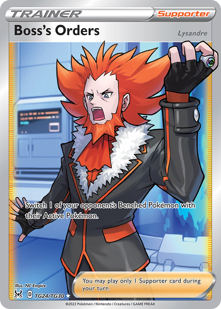Boss's Orders Holo 024/30 Lost Origin Trainer Gallery Pokémon Card