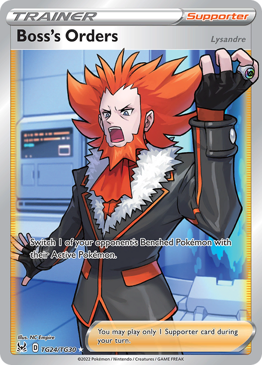 Boss's Orders Holo 024/30 Lost Origin Trainer Gallery Pokémon Card