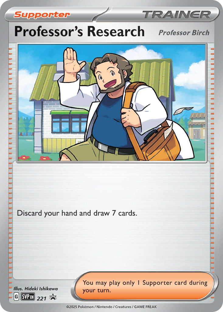 Professor's Research Non-Foil 221/225 SVP Black Star Promos Pokémon Card