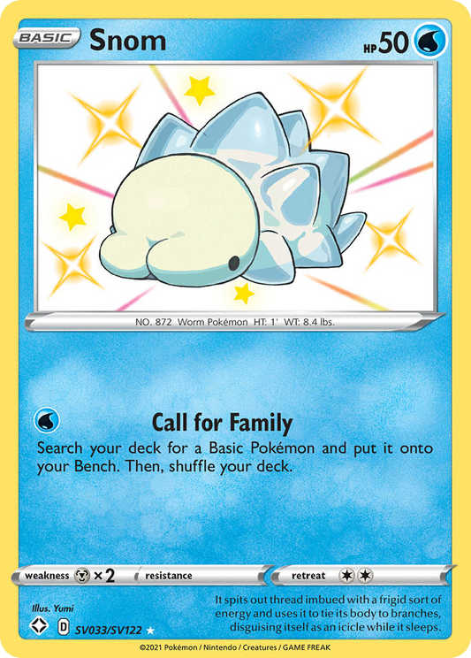 Snom Holo 033/122 Shining Fates Shiny Vault Pokémon Card