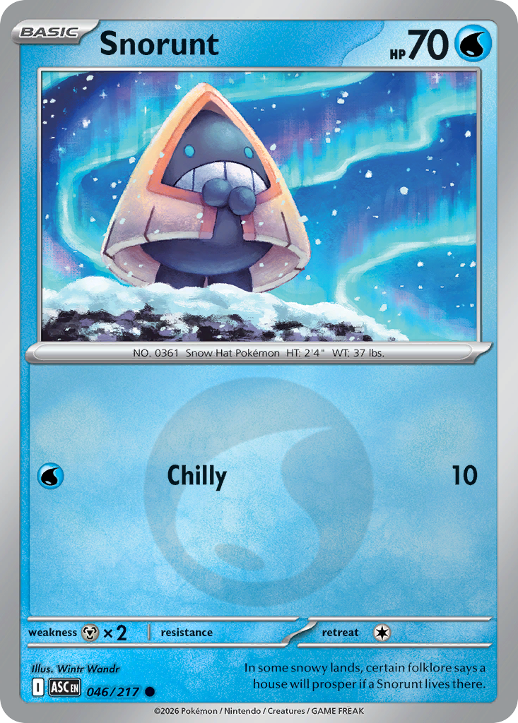 Snorunt Reverse 046/217 Ascended Heroes Pokémon Card