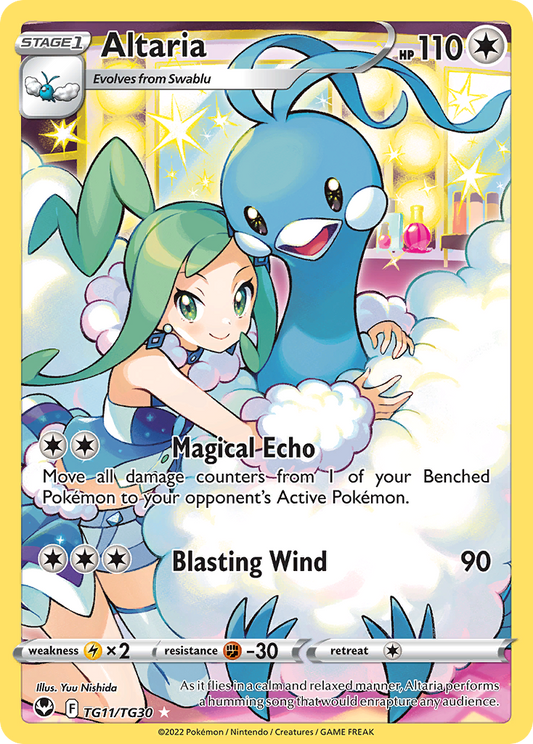 Altaria Holo 011/30 Silver Tempest Trainer Gallery Pokémon Card