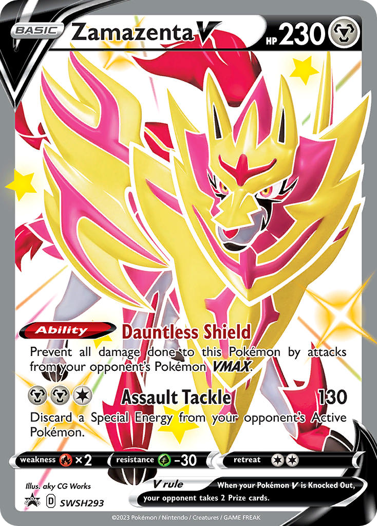 Zamazenta V Holo WH293/307 SWSH Black Star Promos Pokémon Card