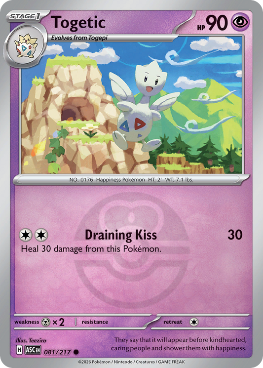Togetic Reverse 081/217 Ascended Heroes Pokémon Card