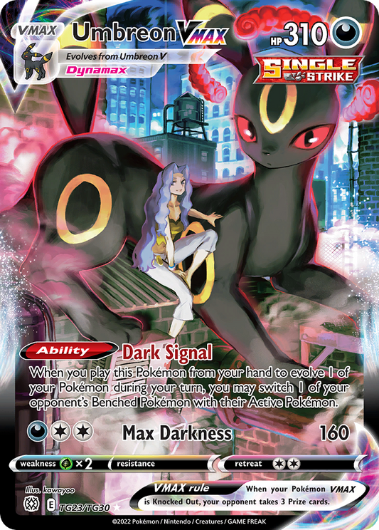 Umbreon VMAX Holo 023/30 Brilliant Stars Trainer Gallery Pokémon Card