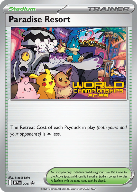 Paradise Resort Normal 224/225 SVP Black Star Promos Pokémon Card
