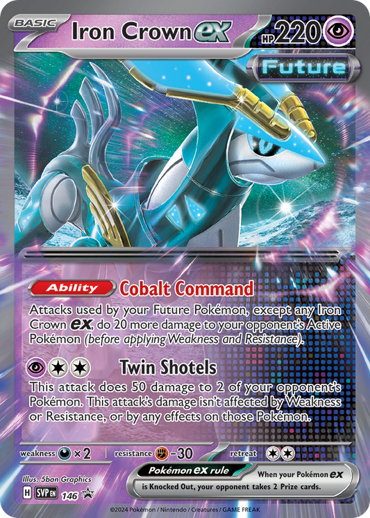 Iron Crown ex Holo 146/225 SVP Black Star Promos Pokémon Card