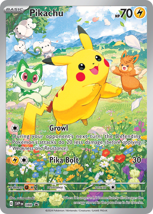 Pikachu Holo 088/225 SVP Black Star Promos Pokémon Card