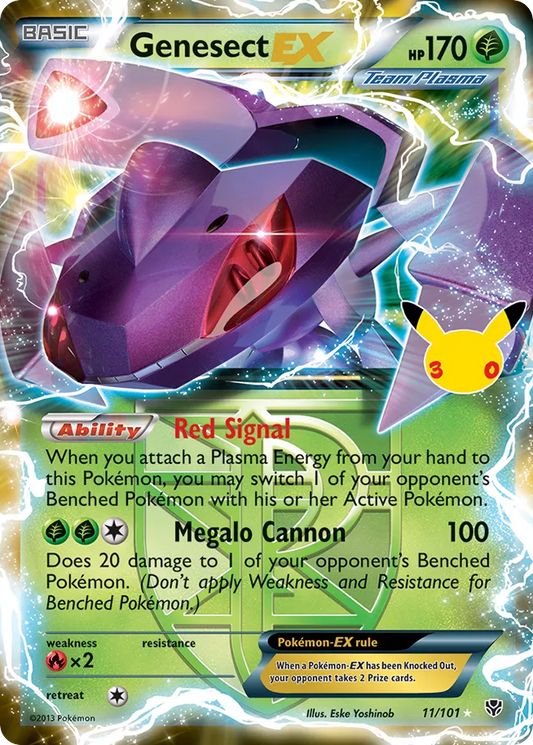 Genesect EX Normal 004/0 30th Classic Collection Pokémon Card