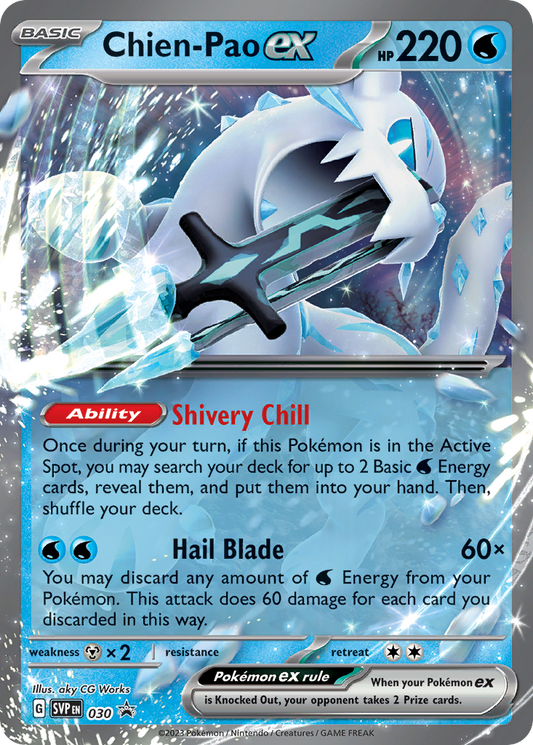 Chien-Pao ex Holo 030/225 SVP Black Star Promos Pokémon Card