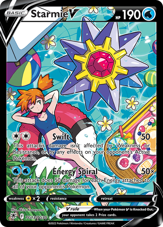 Starmie V Holo 013/30 Astral Radiance Trainer Gallery Pokémon Card