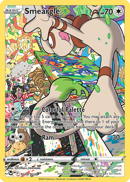 Smeargle Holo 010/30 Silver Tempest Trainer Gallery Pokémon Card