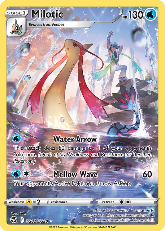 Milotic Holo 002/30 Silver Tempest Trainer Gallery Pokémon Card