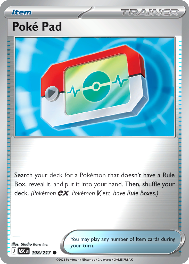 Poké Pad Reverse 198/217 Ascended Heroes Pokémon Card