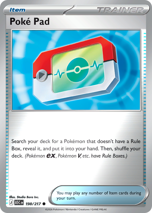 Poké Pad Reverse 198/217 Ascended Heroes Pokémon Card