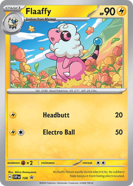 Flaaffy Normal 108/225 SVP Black Star Promos Pokémon Card