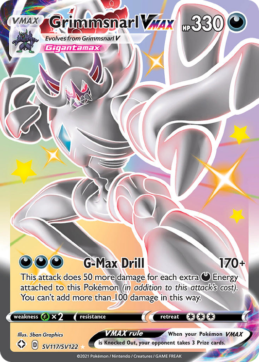 Grimmsnarl VMAX Holo 117/122 Shining Fates Shiny Vault Pokémon Card