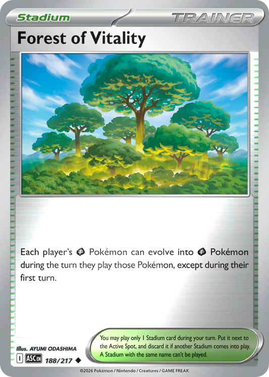 Forest of Vitality Reverse 188/217 Ascended Heroes Pokémon Card