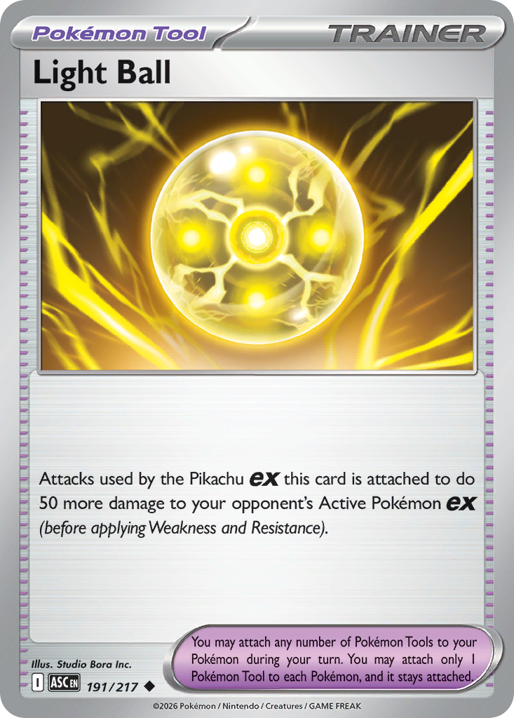 Light Ball Non-Holo 191/217 Ascended Heroes Pokémon Card
