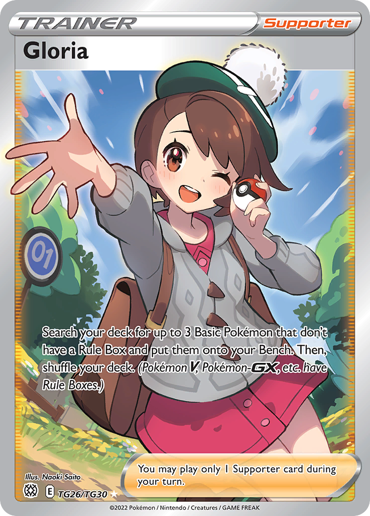 Gloria Reverse Holo 026/30 Brilliant Stars Trainer Gallery Pokémon Card