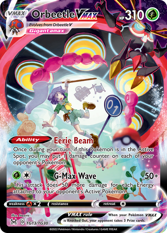 Orbeetle VMAX Holo 013/30 Lost Origin Trainer Gallery Pokémon Card