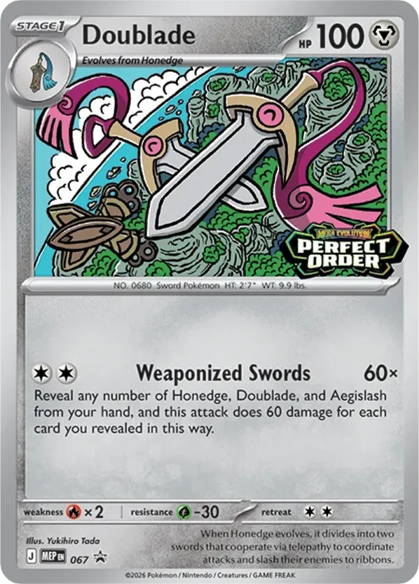 Doublade Holo 067/0 MEP Black Star Promos Pokémon Card