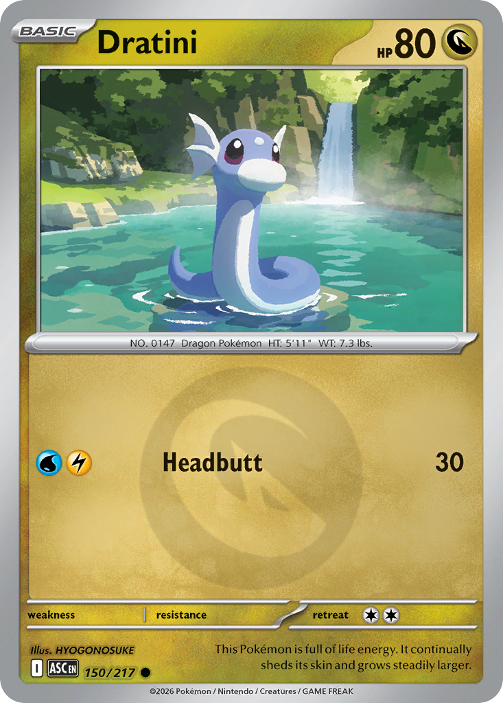 Dratini Reverse 150/217 Ascended Heroes Pokémon Card