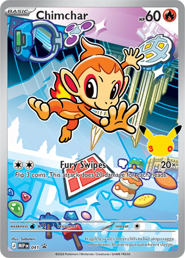 Chimchar Holo 041/0 MEP Black Star Promos Pokémon Card