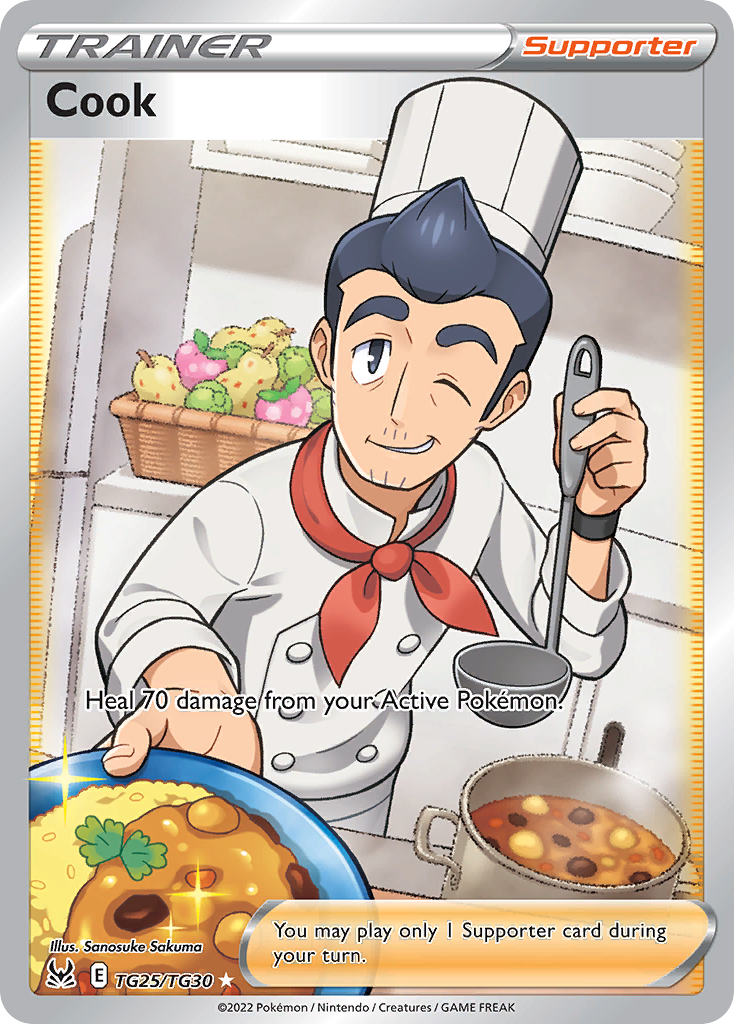 Cook Holo 025/30 Lost Origin Trainer Gallery Pokémon Card