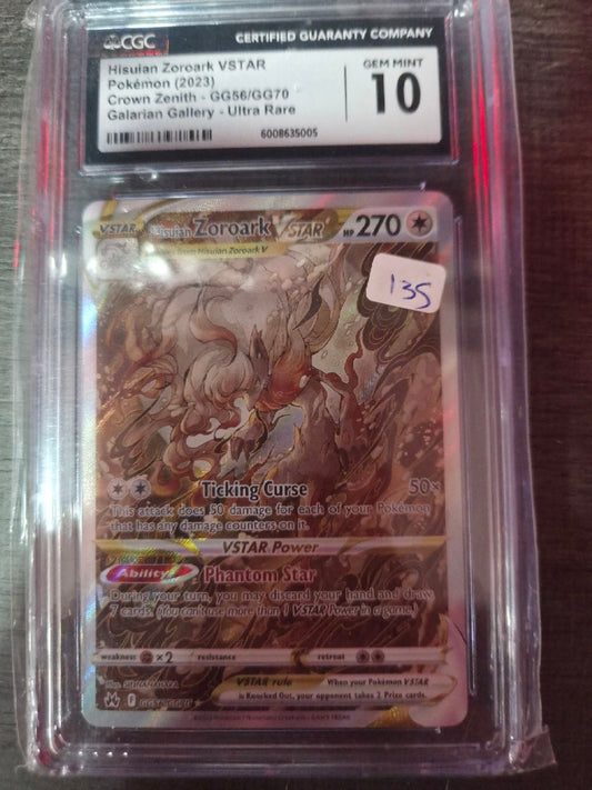Hisuian Zoroark VSTAR GG56 PSA 10